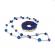 Pandantiv cu piatra semipretioasa Lapis Lazuli culoarea albastru/argintiu 50 cm