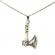 Pandantiv model topor de viking din inox culoare argintiu 60 cm