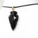 Pandantiv sageata din Obsidian model sticla de dragon Game of Thrones negru 5.5 cm
