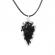 Pandantiv sageata din Obsidian negru model sticla de dragon Game of Thrones argintiu/negru 3 cm
