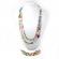 Set din scoici / sidef colier + bratara multicolor 19 cm