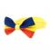 Zgarda galbena cu fundita tricolor 20 - 40 cm