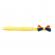 Zgarda galbena cu fundita tricolor 20 - 40 cm