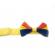 Zgarda galbena cu fundita tricolor 20 - 40 cm