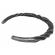 Bratara model viking din otel culoare argintiu inchis 18 cm