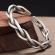 Bratara din inox model viking culoare argintiu 18 cm