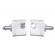 Butoni camasa model cu cristal argintiu 16mm