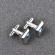 Butoni camasa model cu cristal argintiu/albastru 16mm