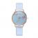 Ceas de dama culoarea albastru/auriu mecanism Quartz 37mm