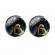 Cercei tip surub model Micul Print culoare bronz 13mm