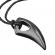 Pandantiv  model dinte de rechin culoare negru 5 cm
