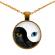 Pandantiv model Yin si Yang - pisica culoarea alb/negru 55cm