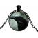 Pandantiv model cioara culoarea negru/verde 48 cm