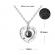 Pandantiv I Love You Te iubesc in 100 limbi argintiu 44 cm
