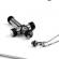 Pandantiv din inox model cruce culoare argintiu/negru 4 cm