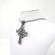 Pandantiv din inox model cruce celtica culoare argintiu 60 cm