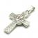 Pandantiv din inox model cruce masonica culoare argintiu/rosu 60 cm