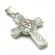 Pandantiv din inox model cruce masonica culoare argintiu/rosu 60 cm