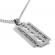 Pandantiv din inox model lama culoare argintiu 60 cm