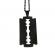 Pandantiv din inox model lama culoare negru 4 cm