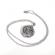 Pandantiv din inox model lup de viking culoare argintiu 60 cm