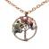 Pandantiv din pietre semipretioase Agate model copacul vietii culoare multicolor 56 cm