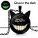 Pandantiv fosforescent model Halloween culoare alb/negru 50 cm