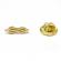 Pin Masonic model Funia cu noduri culoarea auriu dimensiune 16 mm