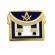 Pin masonic model echerul si compasul culoare auriu/albastru 1.5cm