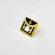 Pin masonic model echerul si compasul culoare auriu/albastru 1.5cm