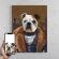 Tablou Portret personalizat pictura Duce printat panza canvas dimensiune 50x40cm