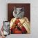 Tablou Portret personalizat pictura rege printat panza canvas 30x40cm