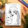 Carte de colorat pentru relaxare si antistres 50 de ilustratii Anime Winter Girls 106 pagini