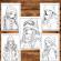 Carte de colorat pentru relaxare si antistres 50 de ilustratii Anime Winter Girls 106 pagini