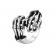 Inel din inox model schelet argintiu marimea 9
