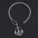 Pandantiv din inox model ancora - viking argintiu 6cm