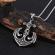 Pandantiv din inox model ancora - viking argintiu 6cm