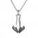 Pandantiv din inox model ancora de viking argintiu 55cm