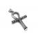 Pandantiv din inox model cruce Ankh argintiu 50cm