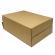 Set 10 cutii de carton 28x20x10cm ondulat in 3 straturi pentru depozitare transport si ambalat maro