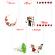 Set 200 Cartonase de Martisor 10 modele diferite multicolor 9x5 cm