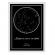 Tablou personalizat cu harta stelelor model clasic rama alb 20 x 30 cm
