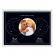 Tablou personalizat cu harta stelelor model cu poza rama alb 20 x 30 cm