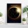 Tablou personalizat cu harta stelelor model lumina rama alb 20 x 30 cm