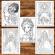 Carte de colorat antistres format A3 50 de ilustratii Anime Princesses - Volumul I 106 pagini