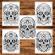 Carte de colorat antistres format A3 50 de ilustratii Sugar Skulls - Volumul I 106 pagini