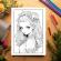 Carte de colorat pentru adulti 50 de ilustratii Anime Halloween Girls 106 pagini