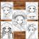 Carte de colorat pentru relaxare si antistres 40 de ilustratii Anime Mushroom Girls 86 pagini
