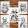 Carte de colorat pentru relaxare si antistres 50 de ilustratii Animale Steampunk 106 pagini