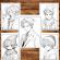 Carte de colorat pentru relaxare si antistres 50 de ilustratii Anime Christmas Boys 106 pagini